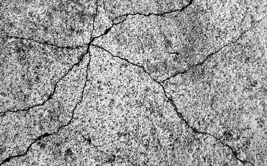 Close-up view of Broken painted cement wall for use as background