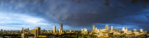 istock Arial Shots of downtown Atlanta and dramatic sky 1911601921