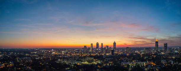 istock Arial Shots of downtown Atlanta and dramatic sky 1911601979