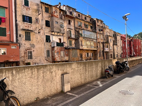 Carrara in the apuan alps - mining quarry  marble - Tuscany Italy