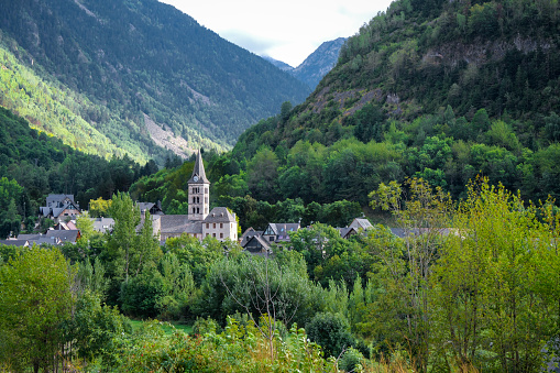 Arties, Aran Valley, Spain, forests, rivers, waterfalls, mountains