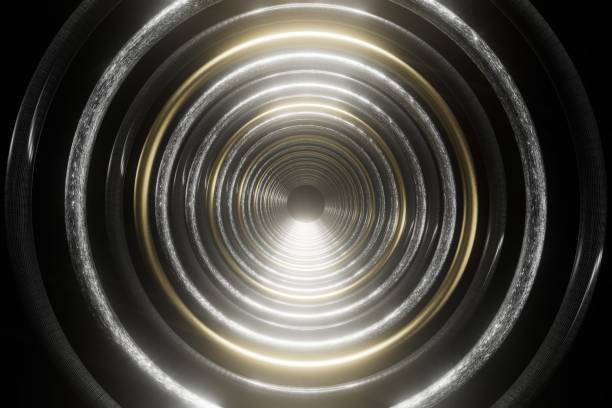 istock abstract background. multicolored tunnel on a dark background. 3d render. illustration 1911779146
