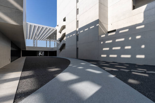 istock Modern architecture with undecorated walls 1911880155