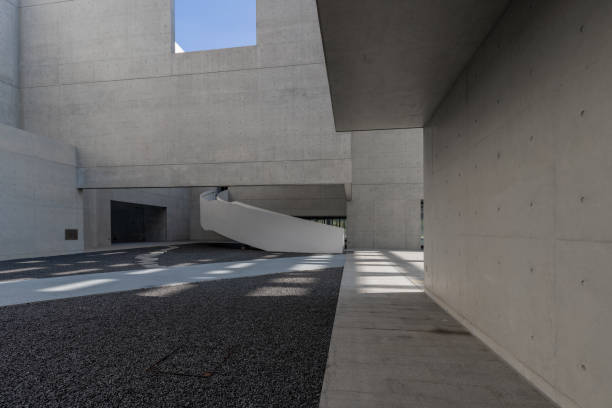 istock Modern architecture with undecorated walls 1911885853