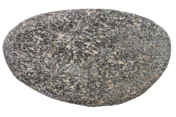 istock Top view of single black pebble 1911893076