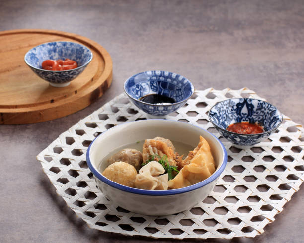 istock Bakso Malang is Meatball Typically from Malang, East Java Indonesia. Usually Served with Various Side Dish like Bakwan, Bakso Goreng, Tofu 1911908151