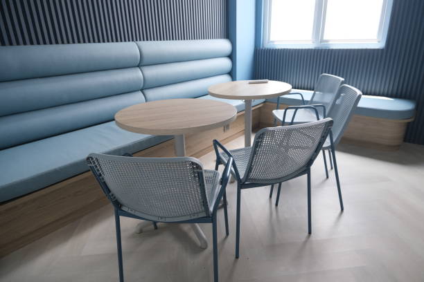 istock Modern wooden chairs sofa and table in a restaurant 1911929884