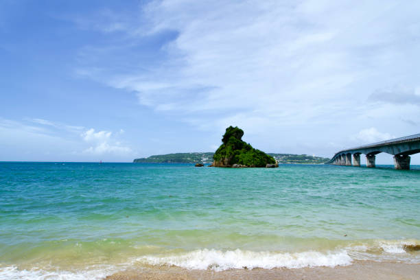 istock The view point at Kouri Bridge in Okinawa. 1911950042