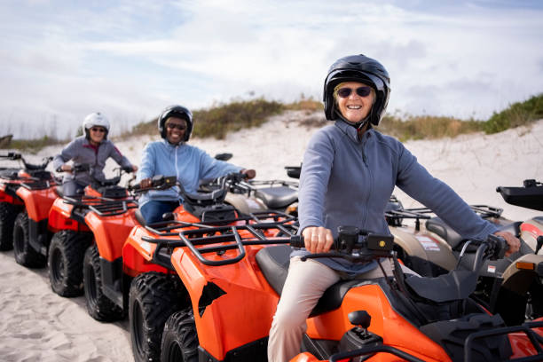 istock Three senior women ready to drive quadbikes 1911975617