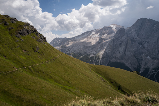 Dolomites landscapes: Marmolada from Viel del Pan