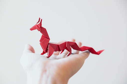 Paper Eastern dragon for Year of the Dragon