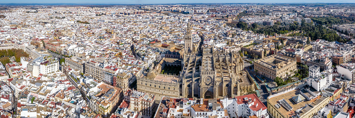 Aerial view of Seville, Spain