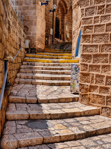 istock Narrow Street With Steps In Jaffa 1912350675