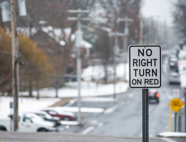 istock Traffic signs at an four way intersection on a road way. 1912391796