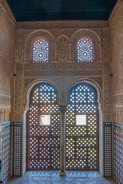 istock Ornate interior of islamic mosque 1912442565