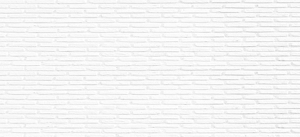 Abstract white brick wall texture for background.