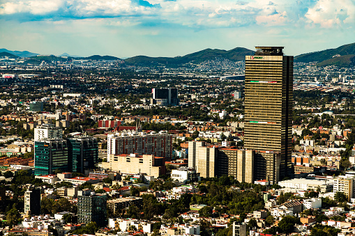 Image of Colonia Anzures in Mexico City, where the PEMEX Tower (Petroleos Mexicanos) is located, which is the 5th tallest skyscraper in the city.