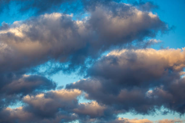 istock Stratocumulus clouds with a blue sky on a November morning 1912676902