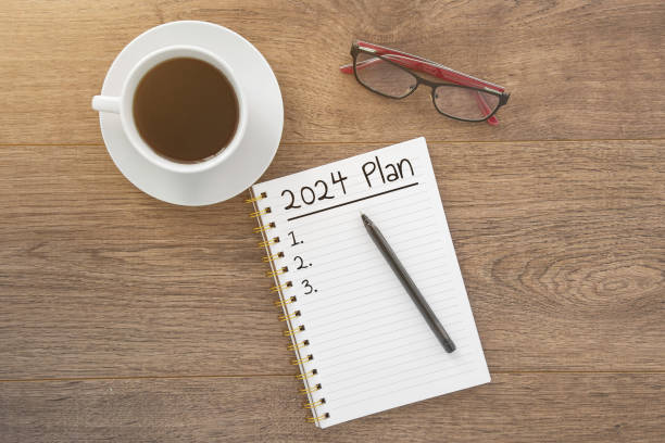 istock notebook diary planner with the inscription plan 2024 on a wooden table, pen, glasses and cup of coffee, planning concept 1912740720