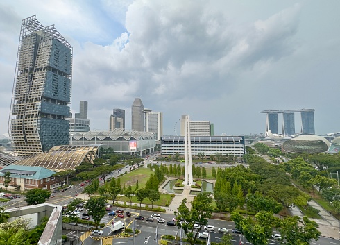 Singapore - October 9, 2023: Cityscape of Singapore.