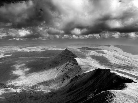 panorama of typical landscape in Ireland