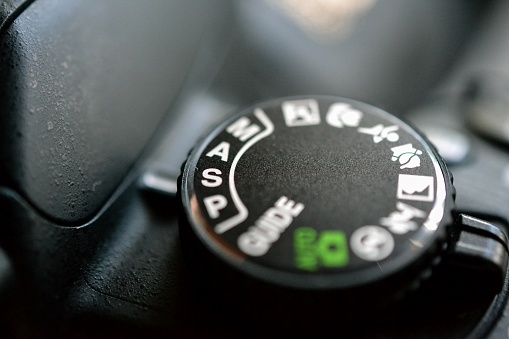 The mode dial of camera