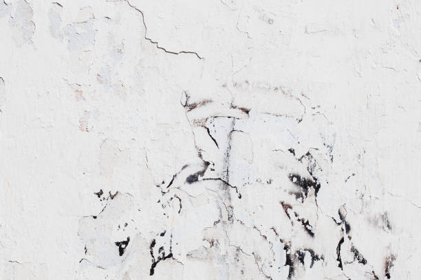 istock White grunge concrete wall with deep scratches and chips. Various variations of abrasions. 1913021794