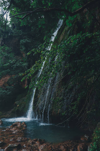 istock Waterfall clear water, beautiful nature 1913059688