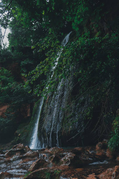 istock Waterfall clear water, beautiful nature 1913059689