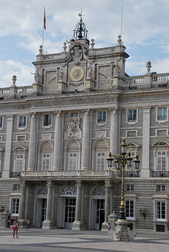 July 7, 2023, Madrid (Spain). The Royal Palace of Madrid (Spanish: Palacio Real de Madrid) is the official residence of the Spanish royal family at the city of Madrid, although now used only for state ceremonies