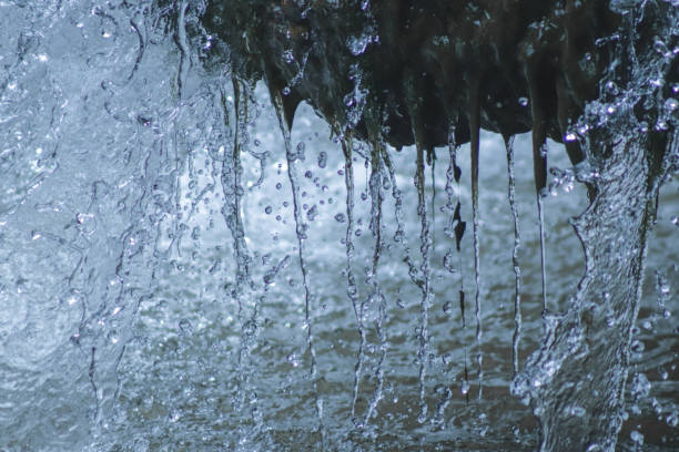 Waterfall clear water, beautiful nature, fresh