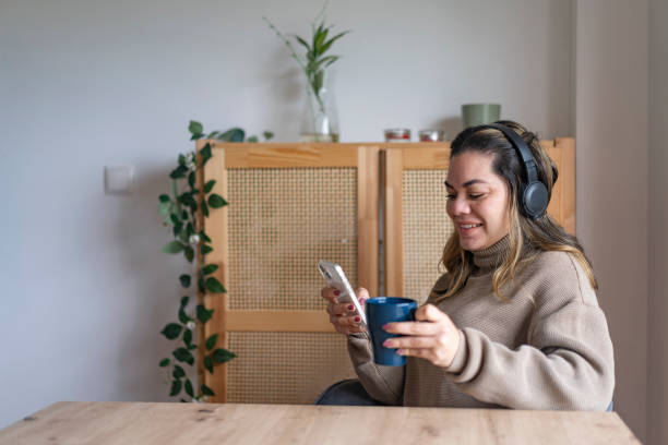 istock Woman on smartphone video call 1913203545
