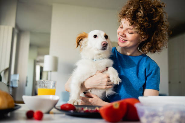 istock Young woman has breakfast 1913234234