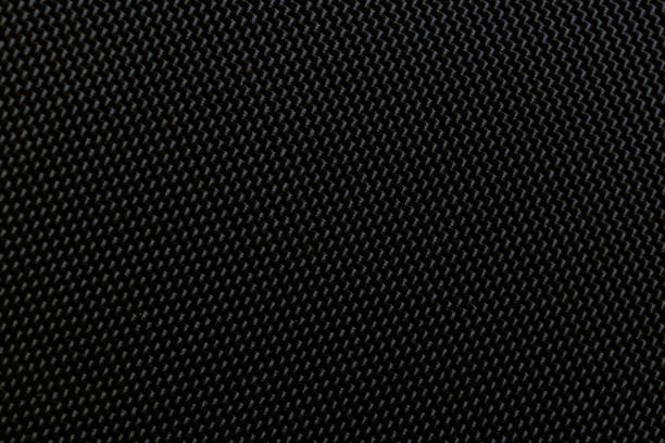 istock Close-up of black background texture,macro black background texture,Seamless pattern of texture silver or stainless steel hexagon for background. Abstract, Art and Close up object concept 1913425973