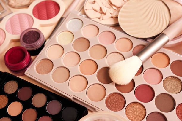 istock Varieties of face powders and foundations for perfect complexion, basic make up products to even out and matte skin, beauty cosmetics with brushes and sponges 1913471197