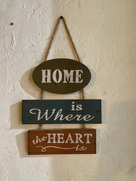 istock Home decoration hangers with aesthetic words 1913526823