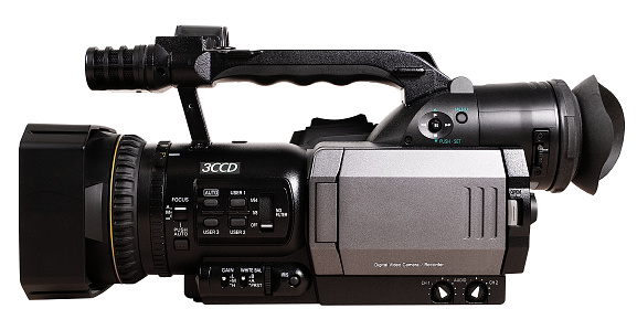 Tape-based professional camcorder from the early 2000's