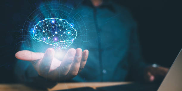 istock businessman's encounter with hud neural link ai technology merging connectivity and intelligence. 1913895728