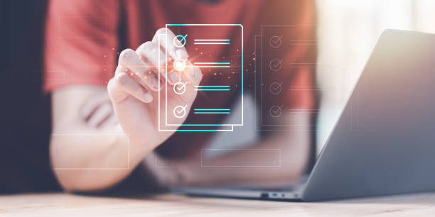 istock Accountant showing office document auditing concept ,plan review process and assess correctness ,Management of important document storage of organization ,document system ,accountant Audit documents 1913928195