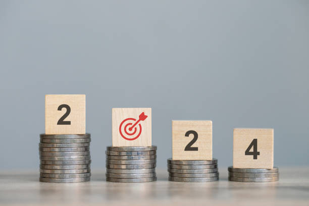 istock wood cube block with Investment returns in 2024 grow as targeted 1914042485