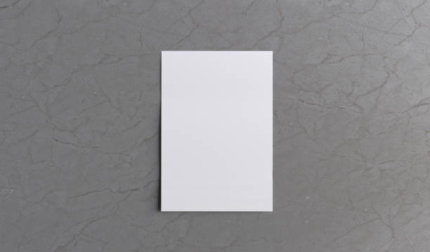 istock White vertical paper sheet mockup, letter or poster 1914047422