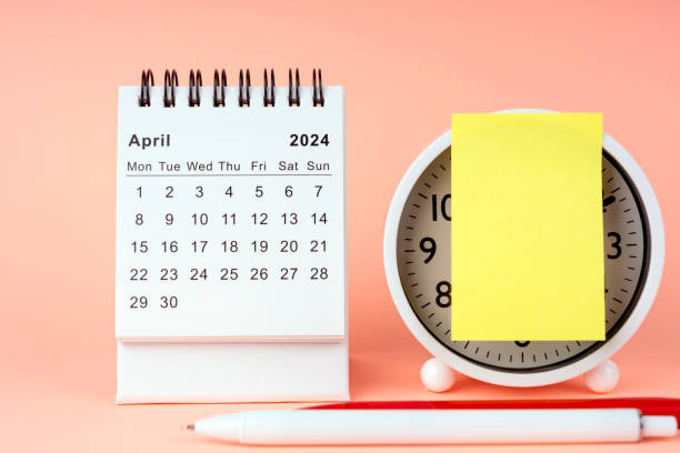 istock April 2024 desk calendar 1914155685
