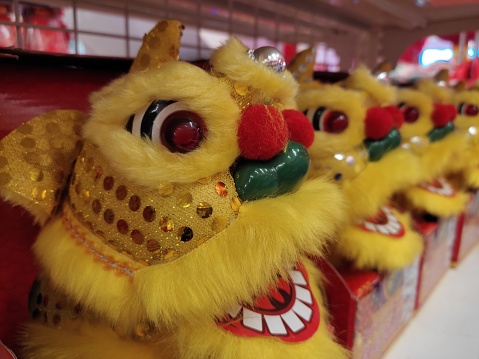 Artificial Lion head for Lunar New Year Festival