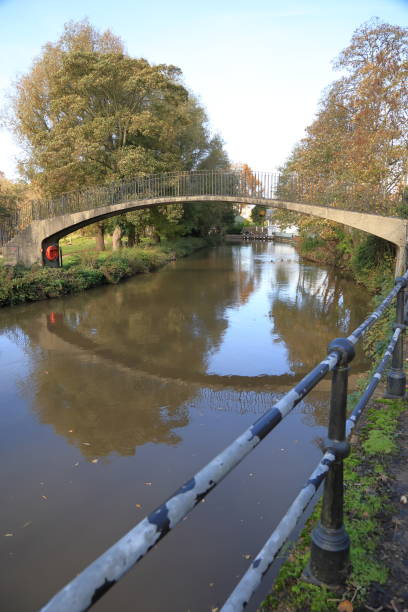 istock River Wey footbridge Guildford Surrey England 1914286247
