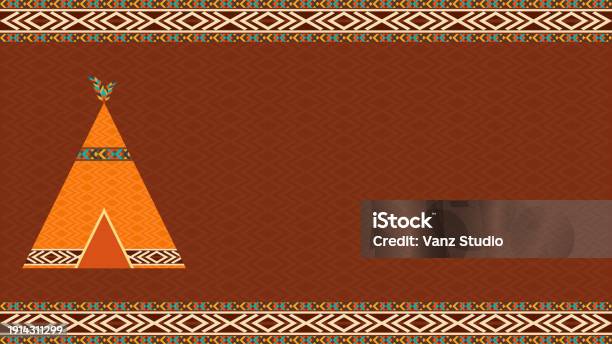Vector Design Background Native Design Native American Day Background Design Stock Illustration - Download ...