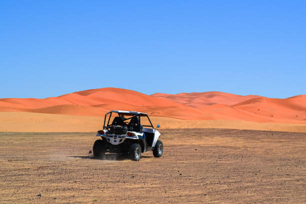 istock Off-road vehicle in the Sahara desert. 1914426166