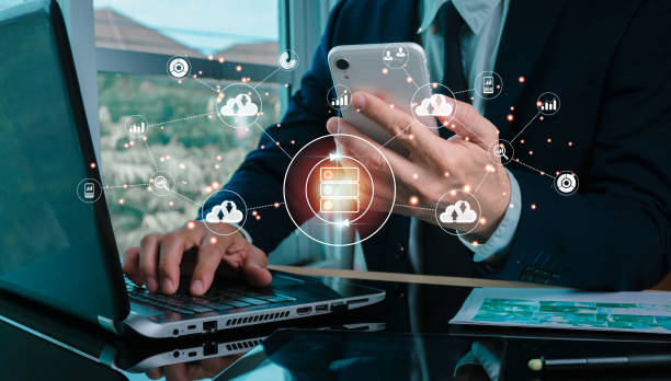 istock Internet of Things (IoT), digital transformation, and new technology change management Cloud computing, customer service management, operation automation, big data, and business process strategy 1914437669