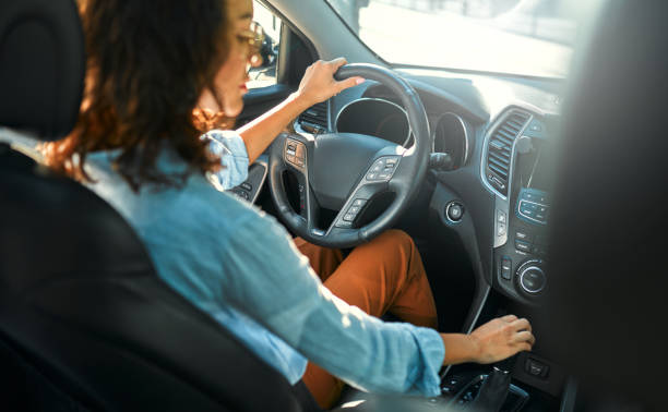 istock Woman sitting in a car 1914465692