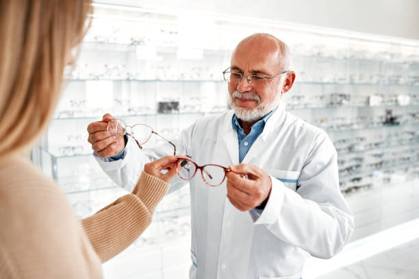 istock Glasses fitting and eye examination by an ophthalmologist 1914488143