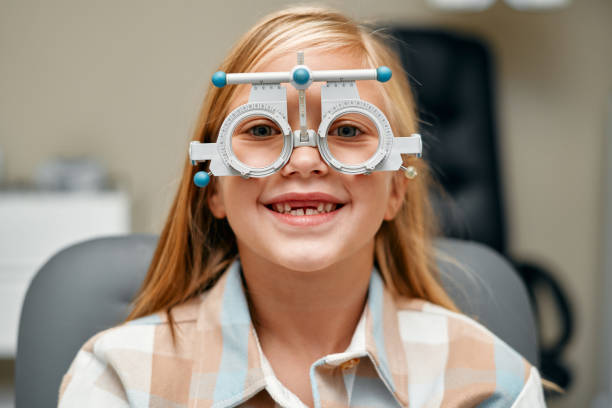 istock Glasses fitting and eye examination by an ophthalmologist 1914489348